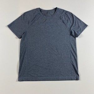 Lululemon T Shirt No Size tag but fits like Large Blue